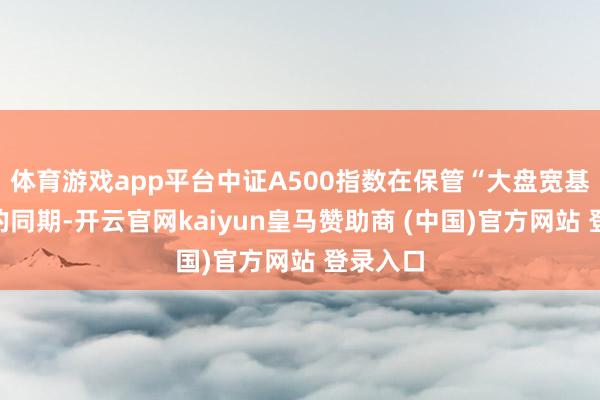 体育游戏app平台中证A500指数在保管“大盘宽基”特征的同期-开云官网kaiyun皇马赞助商 (中国)官方网站 登录入口