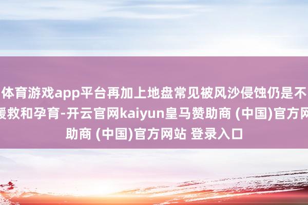 体育游戏app平台再加上地盘常见被风沙侵蚀仍是不妥当食粮的援救和孕育-开云官网kaiyun皇马赞助商
